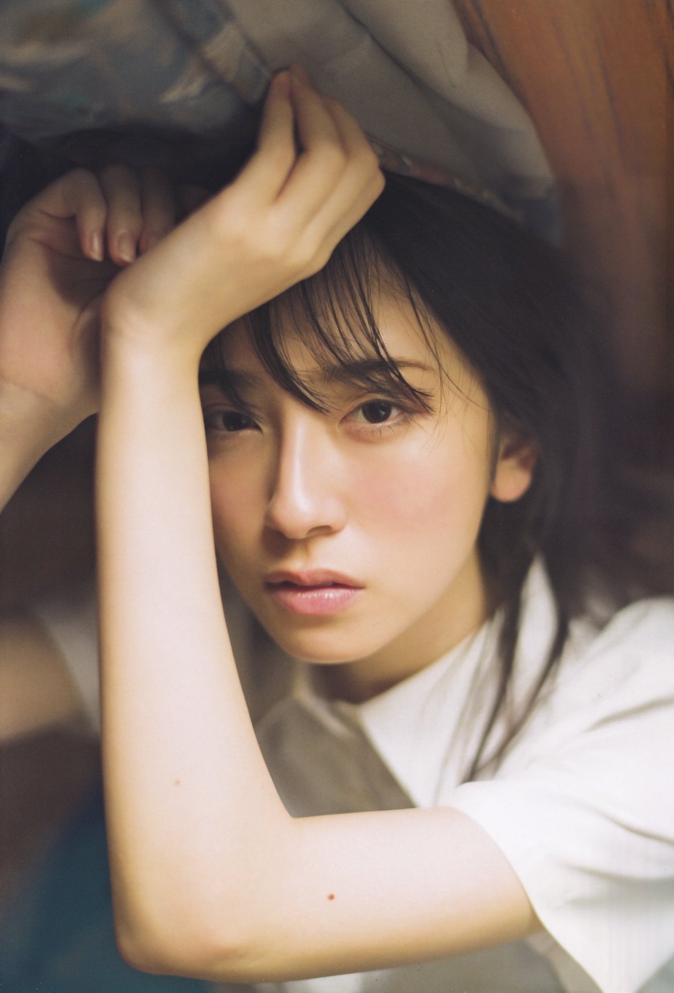日向坂46笑颜女神「金村美玖」纯白制服造型超清纯