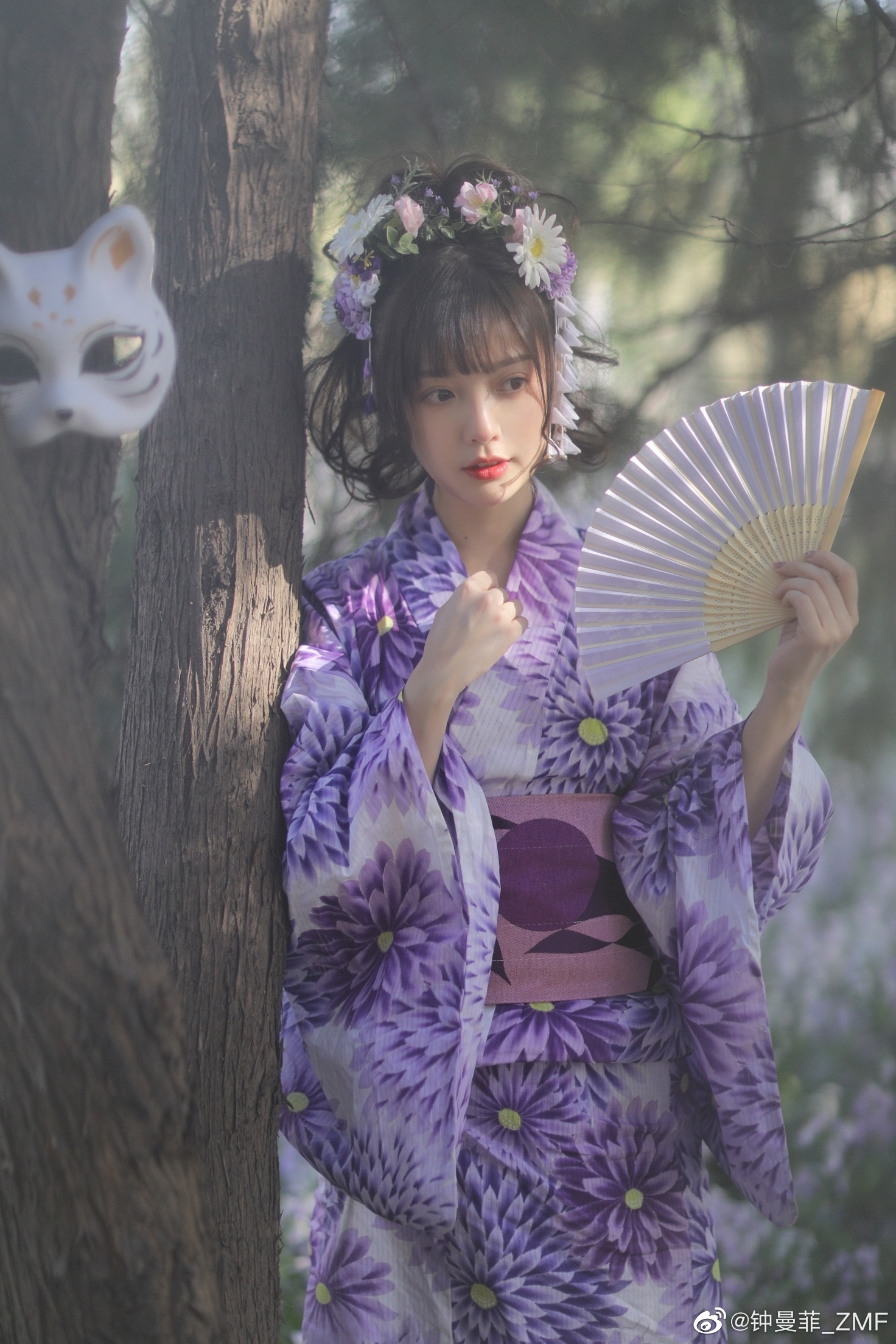 钟曼菲_ZMF 紫色的花海中，泛着甜味的风