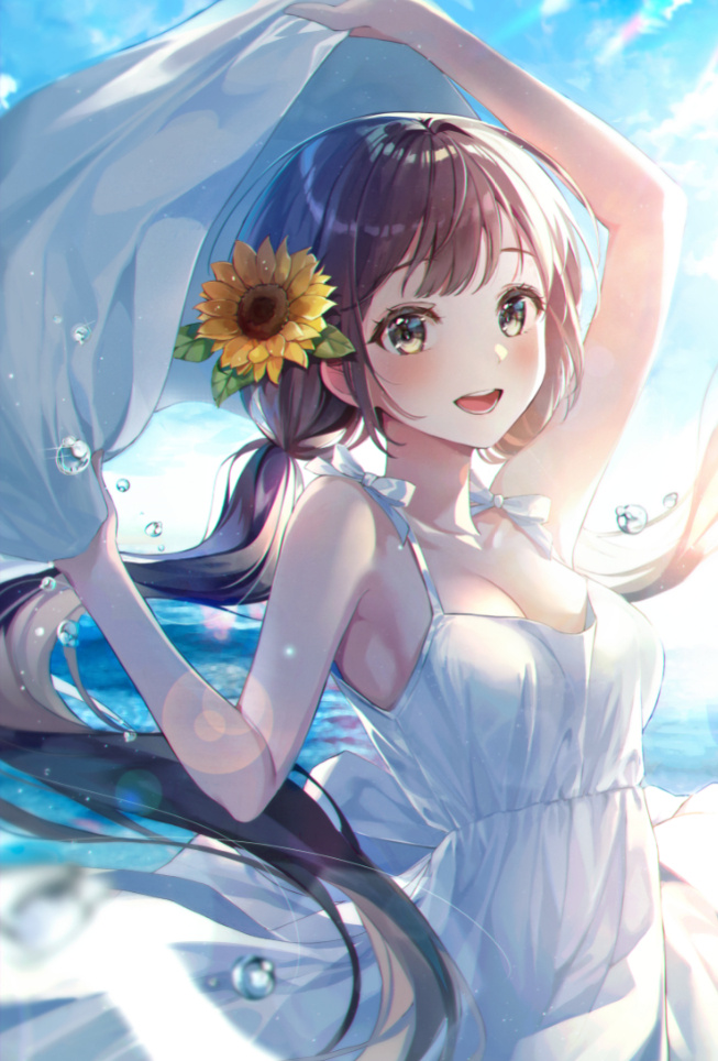 韩国画师ウミ的插画作品 青春活力,JK少女