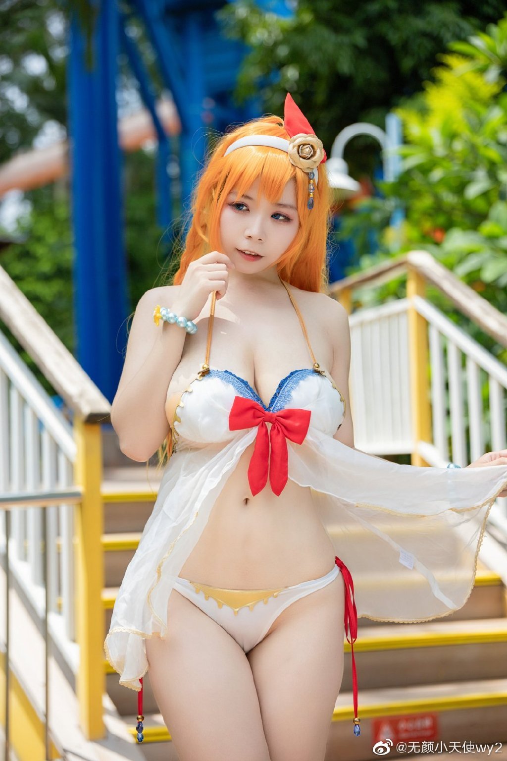 网络红人无颜小天使wy2 长隆水上乐园比基尼美图分享